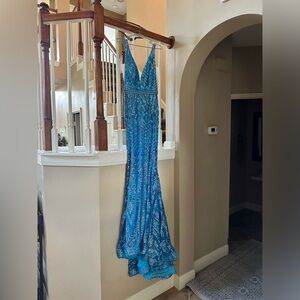 Blue jovani prom dress
